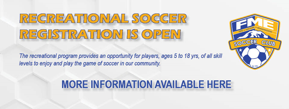 Recreation Soccer Registration is Open