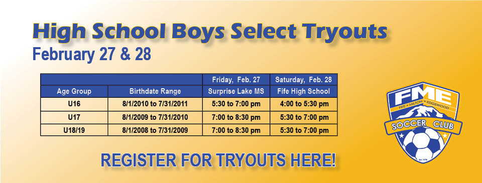 HS Boys Select Tryouts